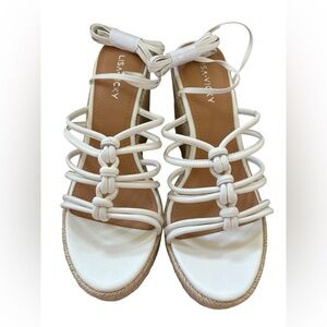Nordstrom Lisa Vicky White Gladiator Sandals with Strappy Design